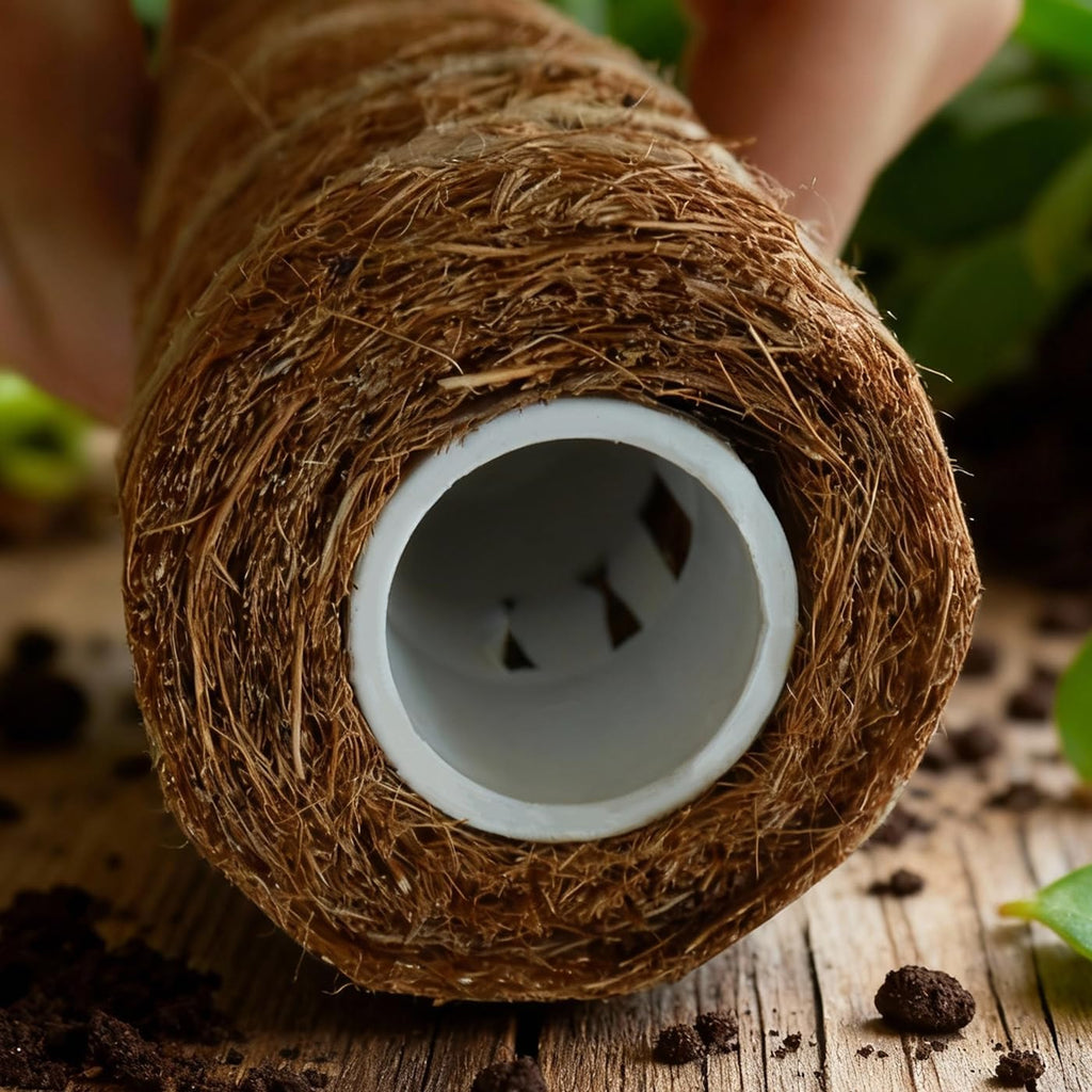 Moss Pole for Plants 4 Pack Natural Coco Coir Climbing Support Stakes with Plant Ties Indoor Monstera Plant Training