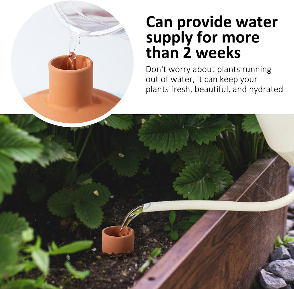 Large 3.3L Terracotta Watering Pots Ollas Self Watering Planter Watering System 10inch-Simple Irrigation Peripheral
