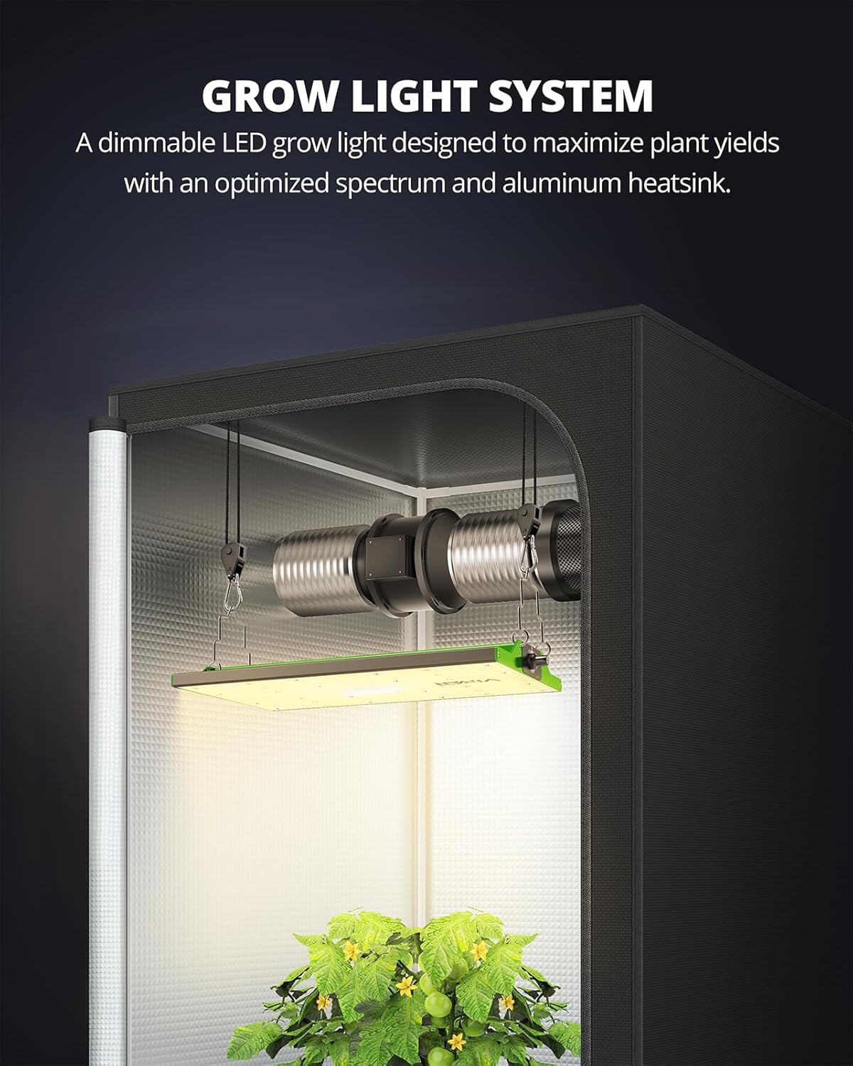 70 Watt Grow Light, Dimmable Plant Light, LED Grow Lights for Indoor Plants | VIPARSPECTRA P700 Full Spectrum Growing