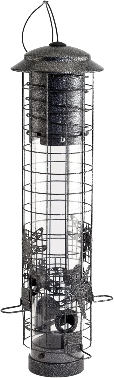 Audubon Dragonfly Squirrel Proof Tube Bird Feeder