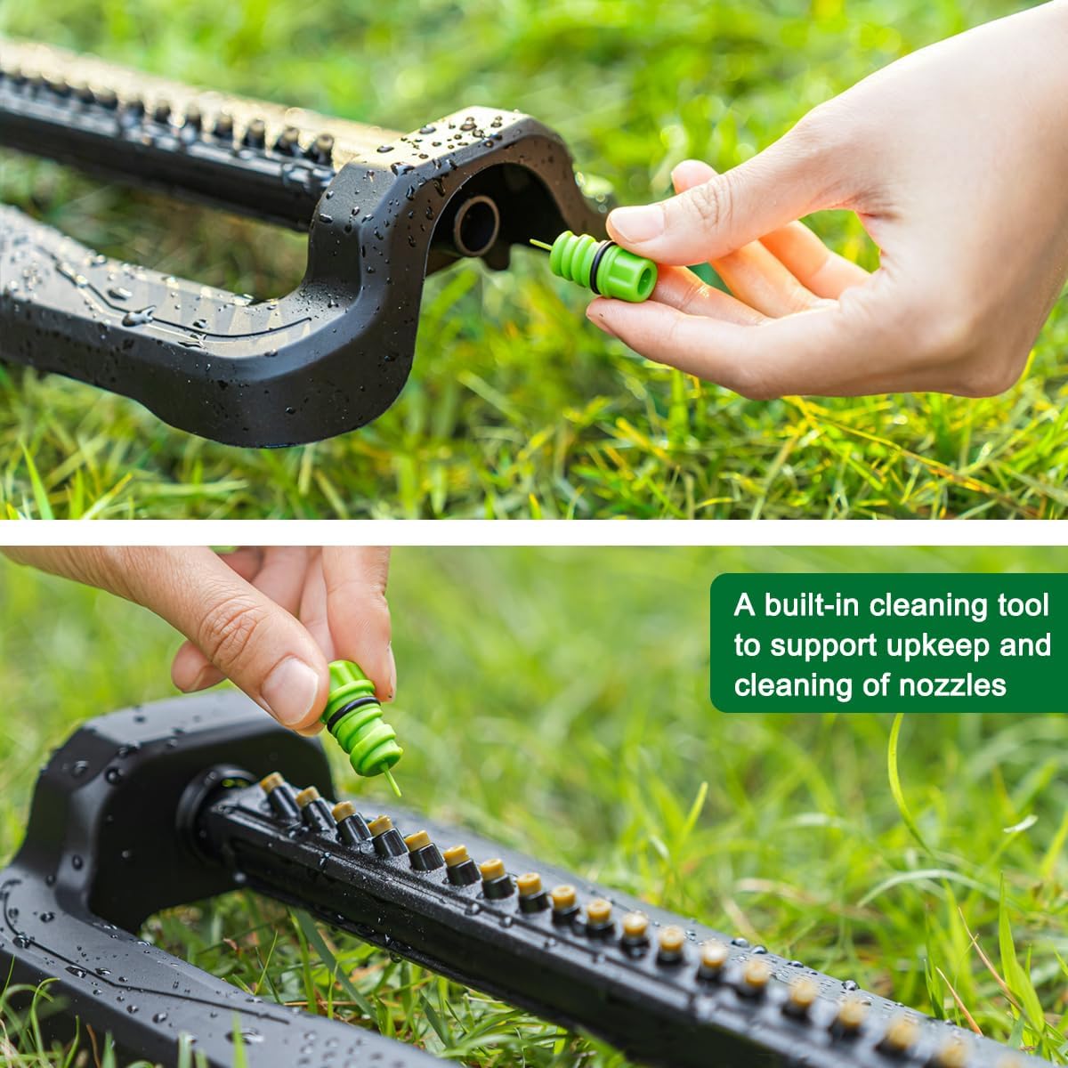 FANHAO Oscillating Sprinkler for Yard, Garden and Flower Beds, Covers Up to 3,600 sq. ft., Durable Lawn Sprinkler with