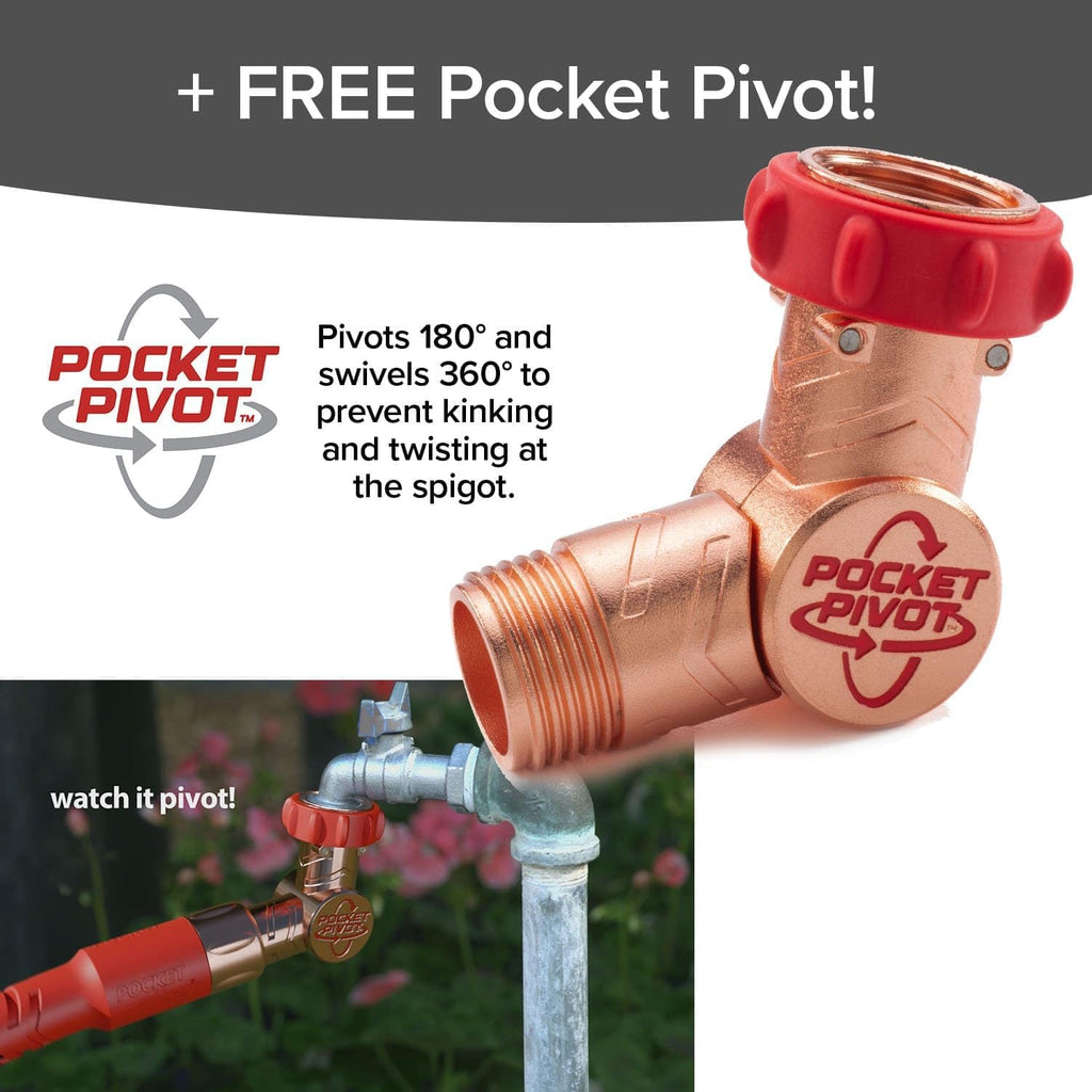Pocket Hose 50 FT Copper Head Expandable Garden Hose, As Seen on TV | Anti-burst sleeve reinforced with bulletproof