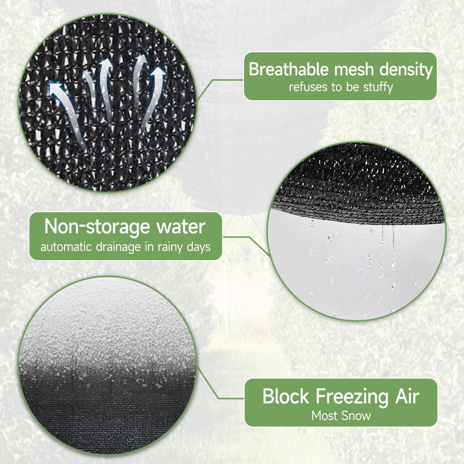 70% Shade Cloth 10ftx20ft Anti-Aging Sun Mesh UV Resistant Net, Sunblock Garden Tarp for Plant Cover, Greenhouse, Barn