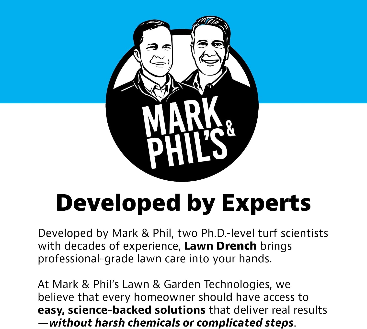 Lawn Drench by Mark and Phil’s, Liquid Lawn Fertilizer, Deep Root Soil Treatment for Lawn Health and Recovery, 15-0-4