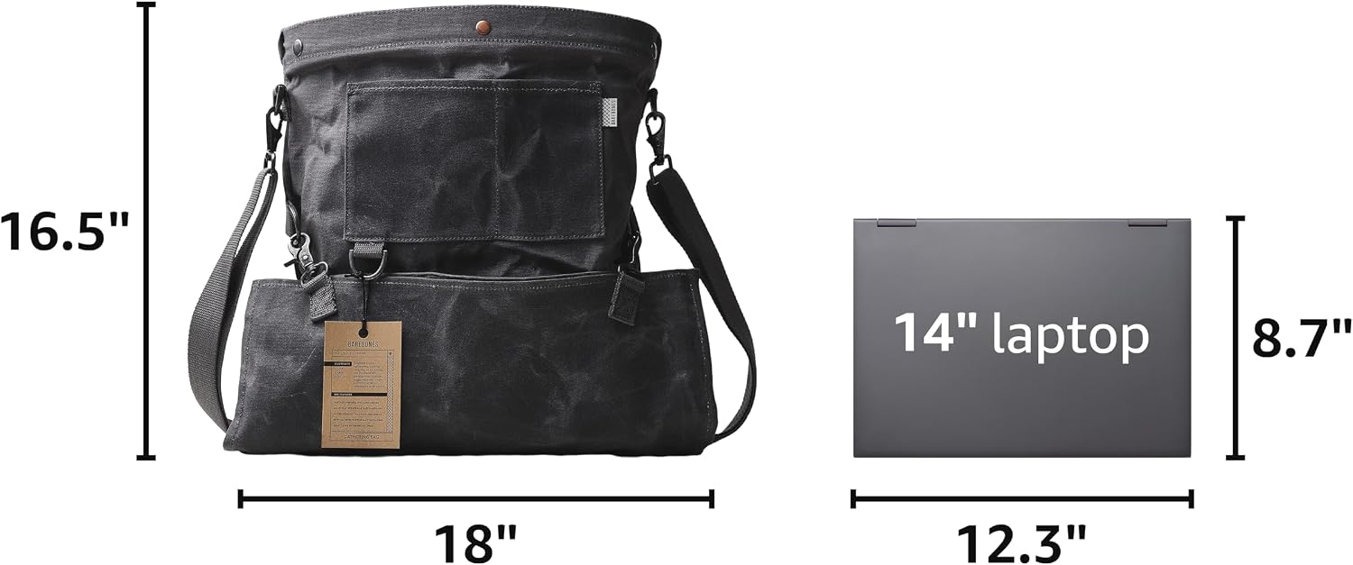 Barebones Harvesting and Gathering Bag - Foraging, Harvest and Fruit Picking Bag with Convertible Straps