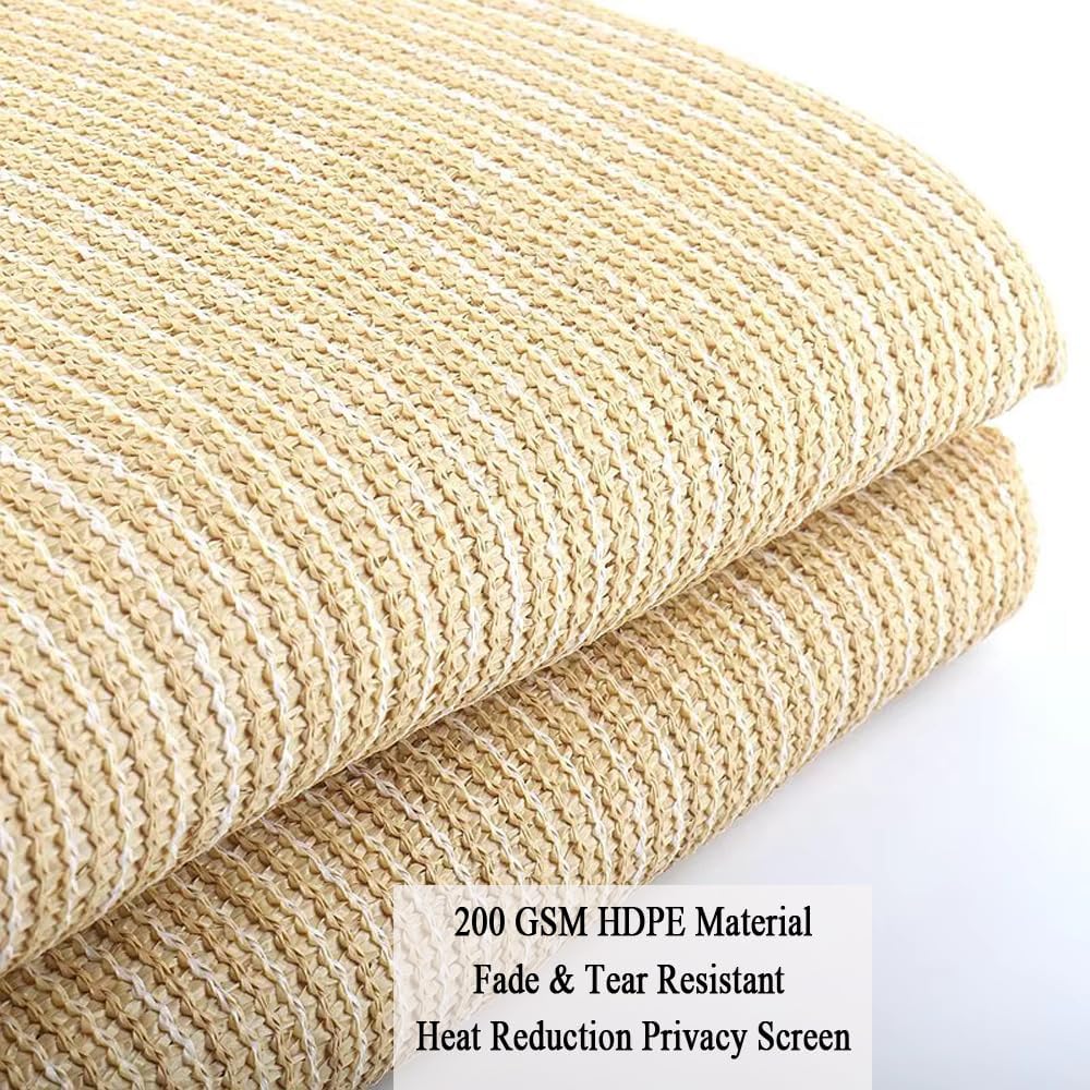 90% Shade Cloth for Patio, 8x25 FT Pergola Shade Cover | Breathable Sun Shade Fabric for Beach, Deck, Porch, Gazebo