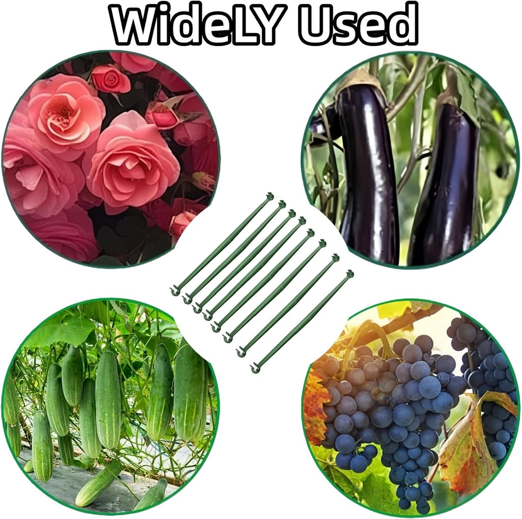 100Pcs Stake Arms for Tomato Cage, 11.8 inch Tomato Stake Connectors, Expandable Support Trellis Connectors for 11mm