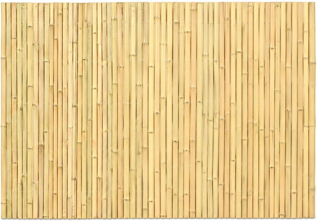 3 x 6FT 0.9-1.1in Large Diameter Bamboo Fence Panel for Garden, Patio, Pool, Balcony & Indoor Divider