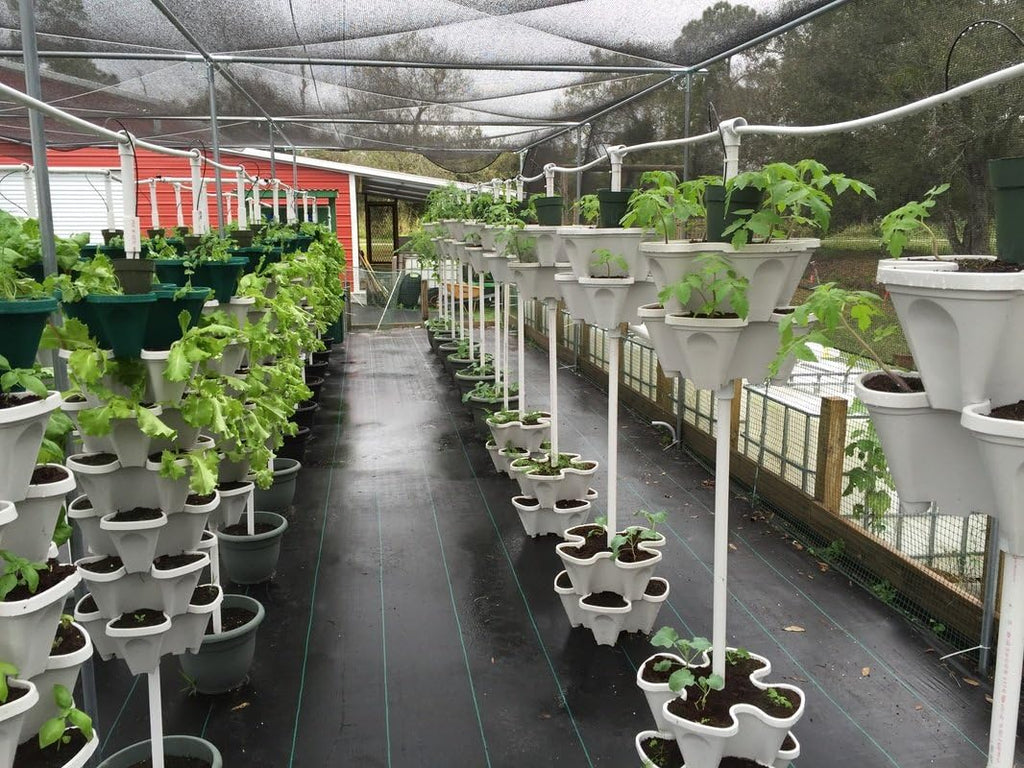Mr. Stacky New (20) Individual Stacking Hydroponic 13" Pots - Build Your Own Vertical Container Growing System - Grow