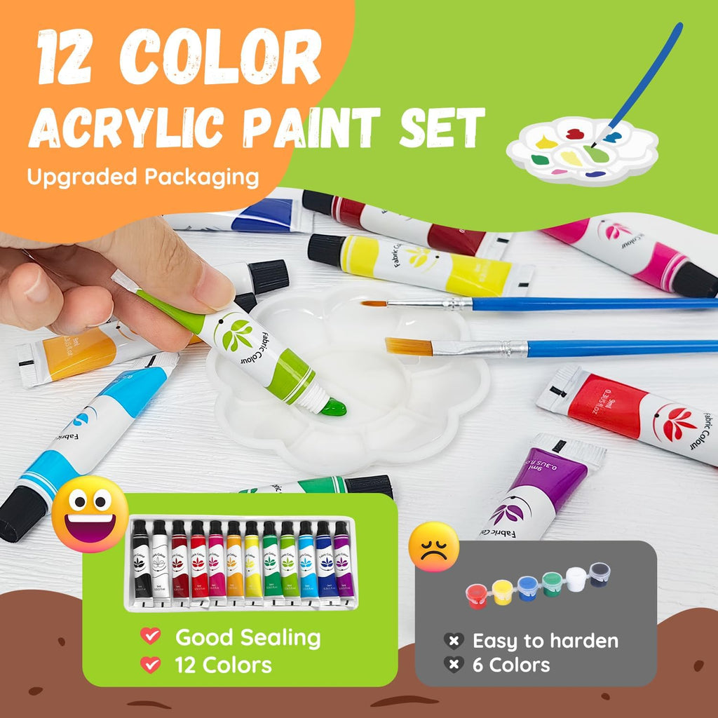 PLANTMEW Paint & Plant Flower Growing Kit for Kids - Fun Kids Gardening Set - Unique Birthday, Crafts & Arts, Gardening