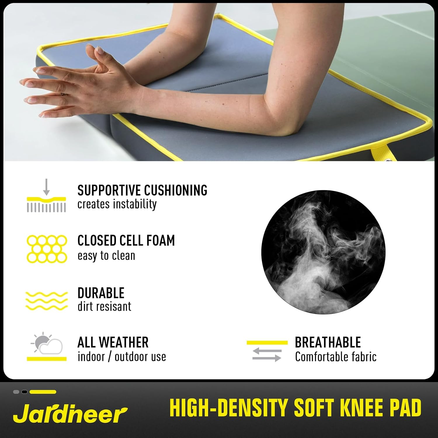 Kneeling Pad for Gardening & Extra Thick Knee Pad – Soft Foam Knee Cushion with Waterproof Cover – Large 24x13 Inch