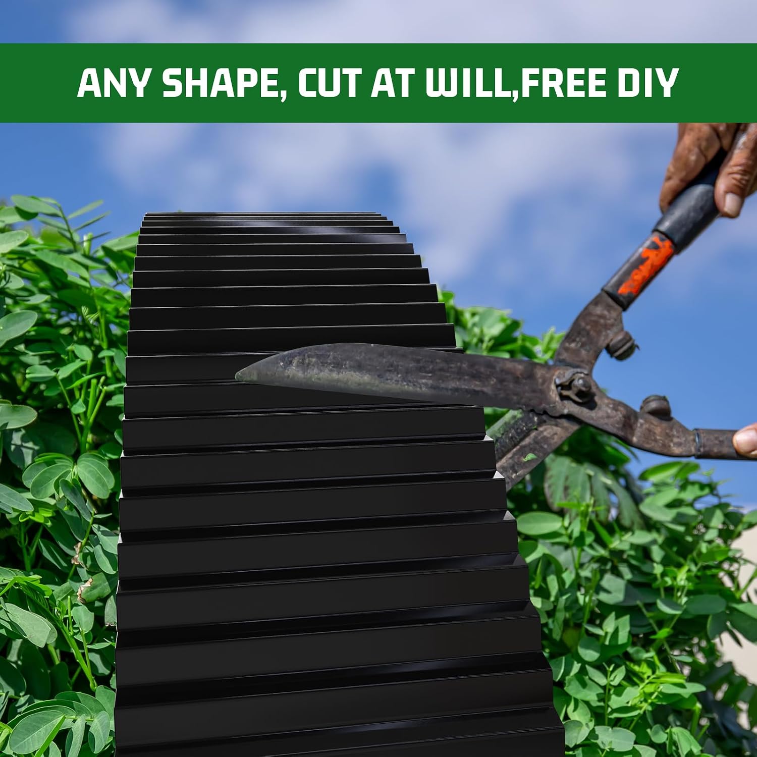 Corrugated Metal Garden Edging,6" x 80' Sturdy Lawn Edging Brooder,Landscape Edging Border for Lawn, Flower Bed,Garden