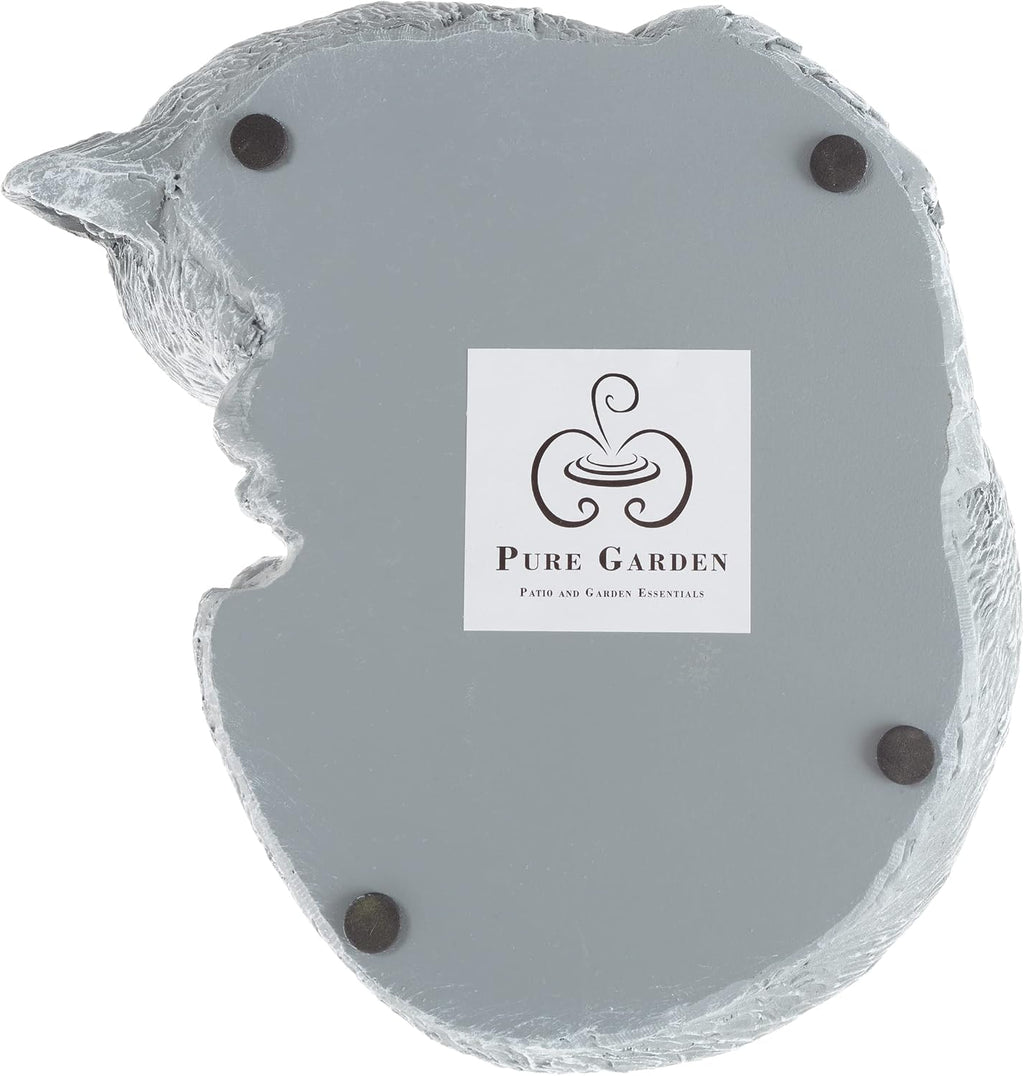 Cat Memorial Stone - Peaceful Sleeping Kitten Angel Statue for Garden, Remembrance, Grave Marker, and Loss - Pet