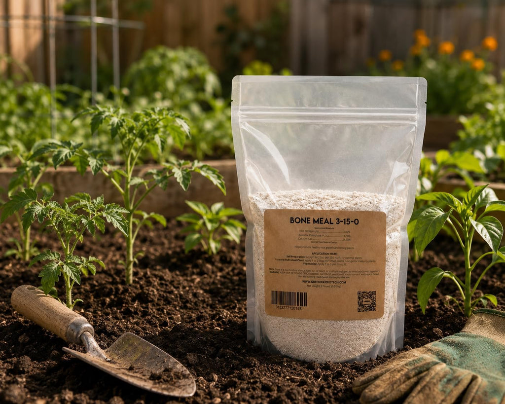 Greenway Biotech, Inc. Bone Meal Fertilizer 3-15-0 Plus 24% Calcium for Plant’s Strong Root Development- Plant Food