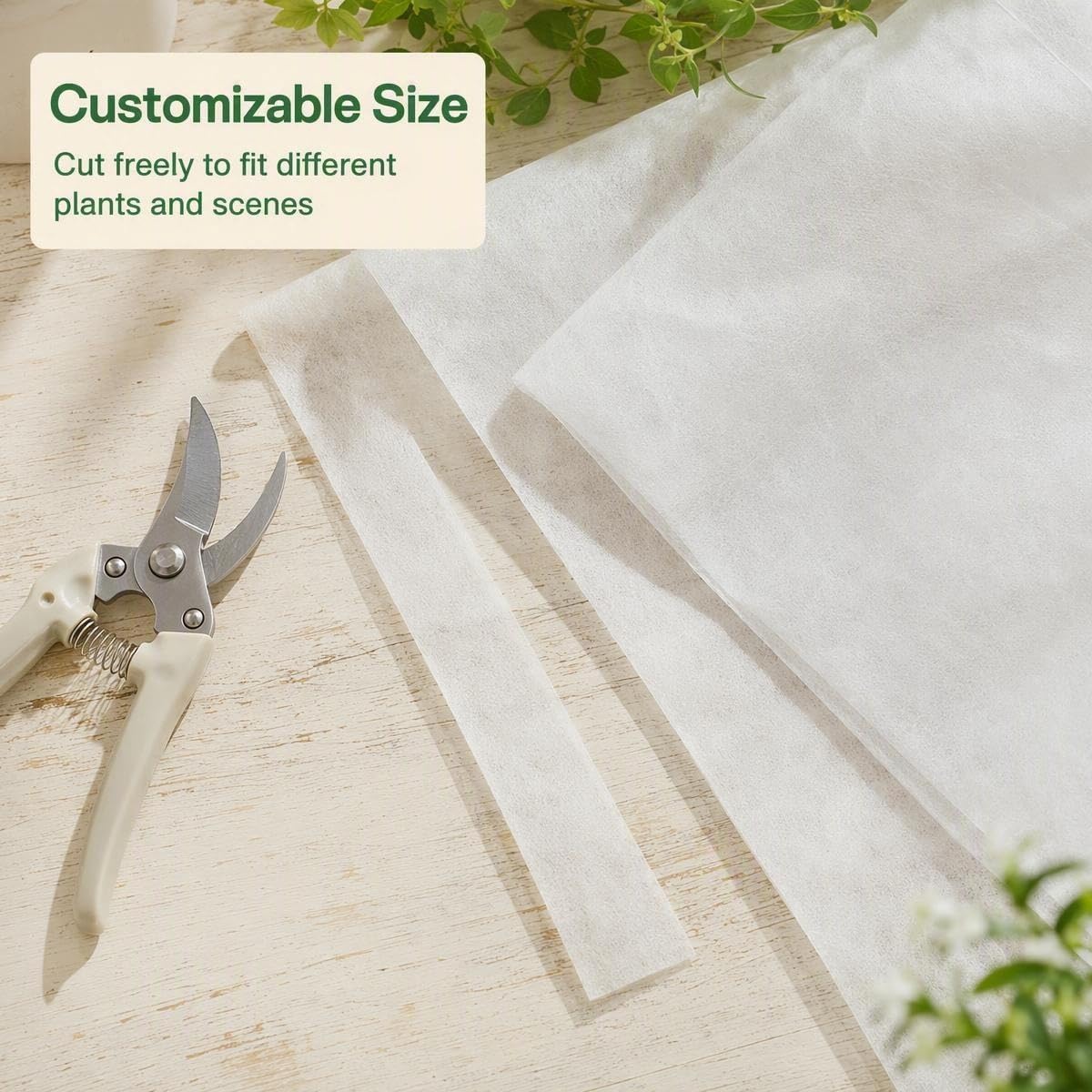 Plant Covers Freeze Protection,10x50FT Frost Cloth Row Covers | Floating Row Cover,Frost Blankets for Outdoor