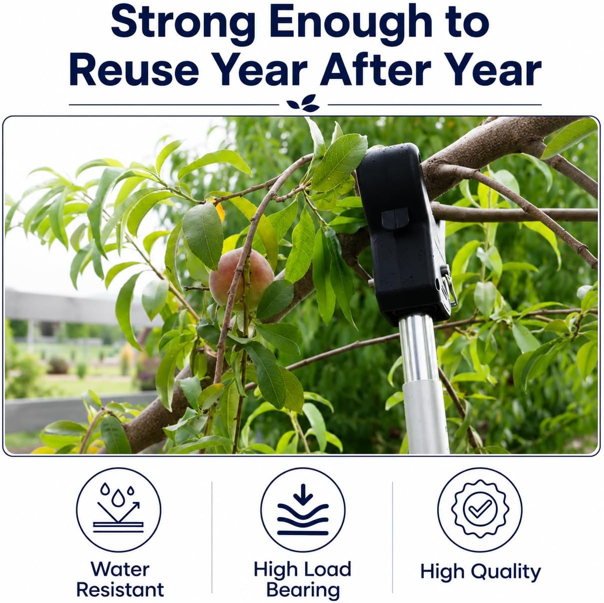Tree Branch Support Pole & Crutch – Protect Limbs from Breaking (1-Pack) | Holds Up To 100 Lbs & Adjusts 16"–74"