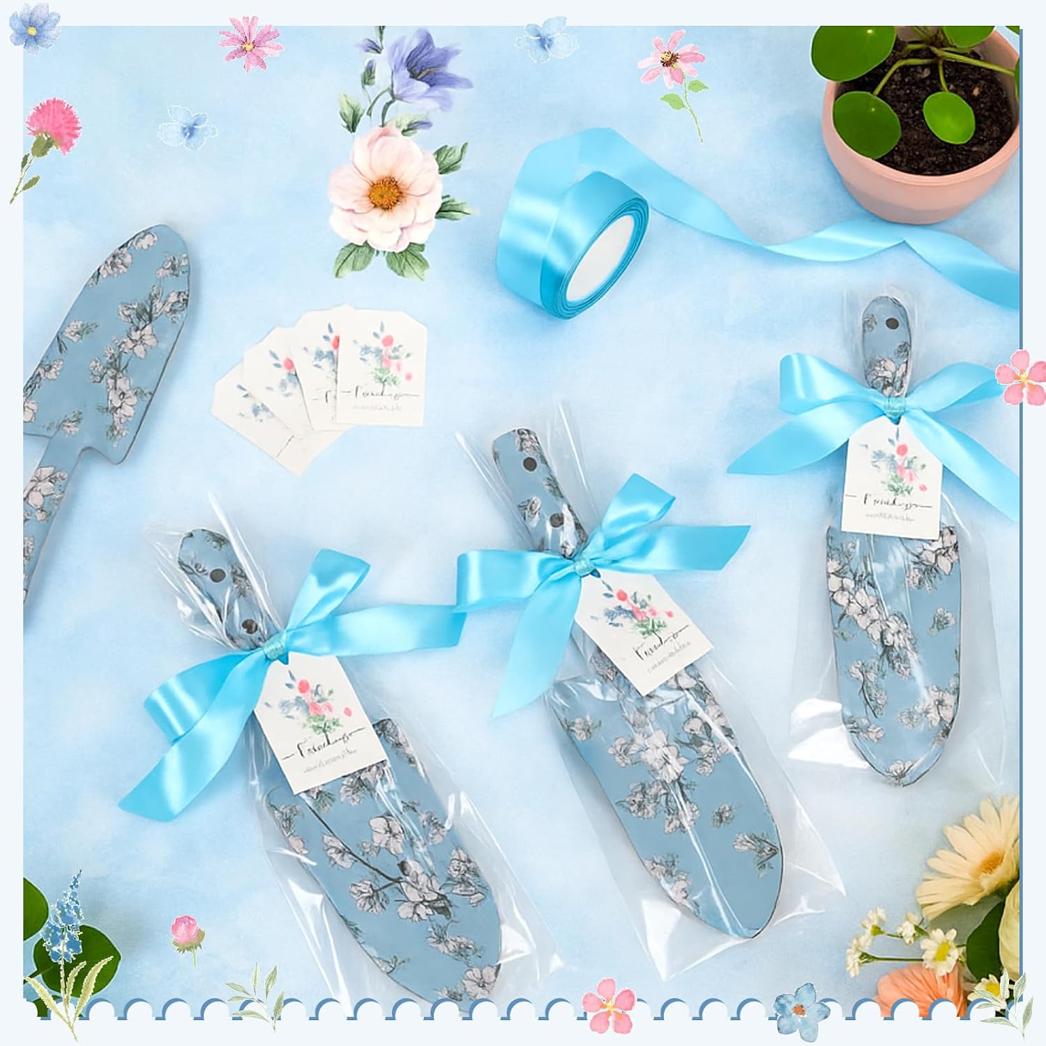 Capoda 12 Sets Floral Garden Shovels Bulk Gardening Gift for Women Garden Tools Floral Hand Heavy Duty Christmas
