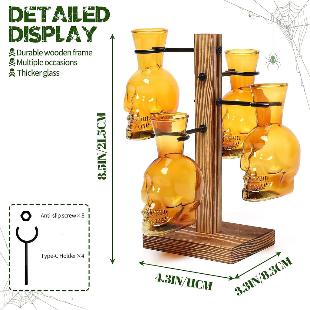 Plants Propagation Stations Skull Glass Propagation Birthday Gift for Women | Garden Plant Lovers - 4 Skull