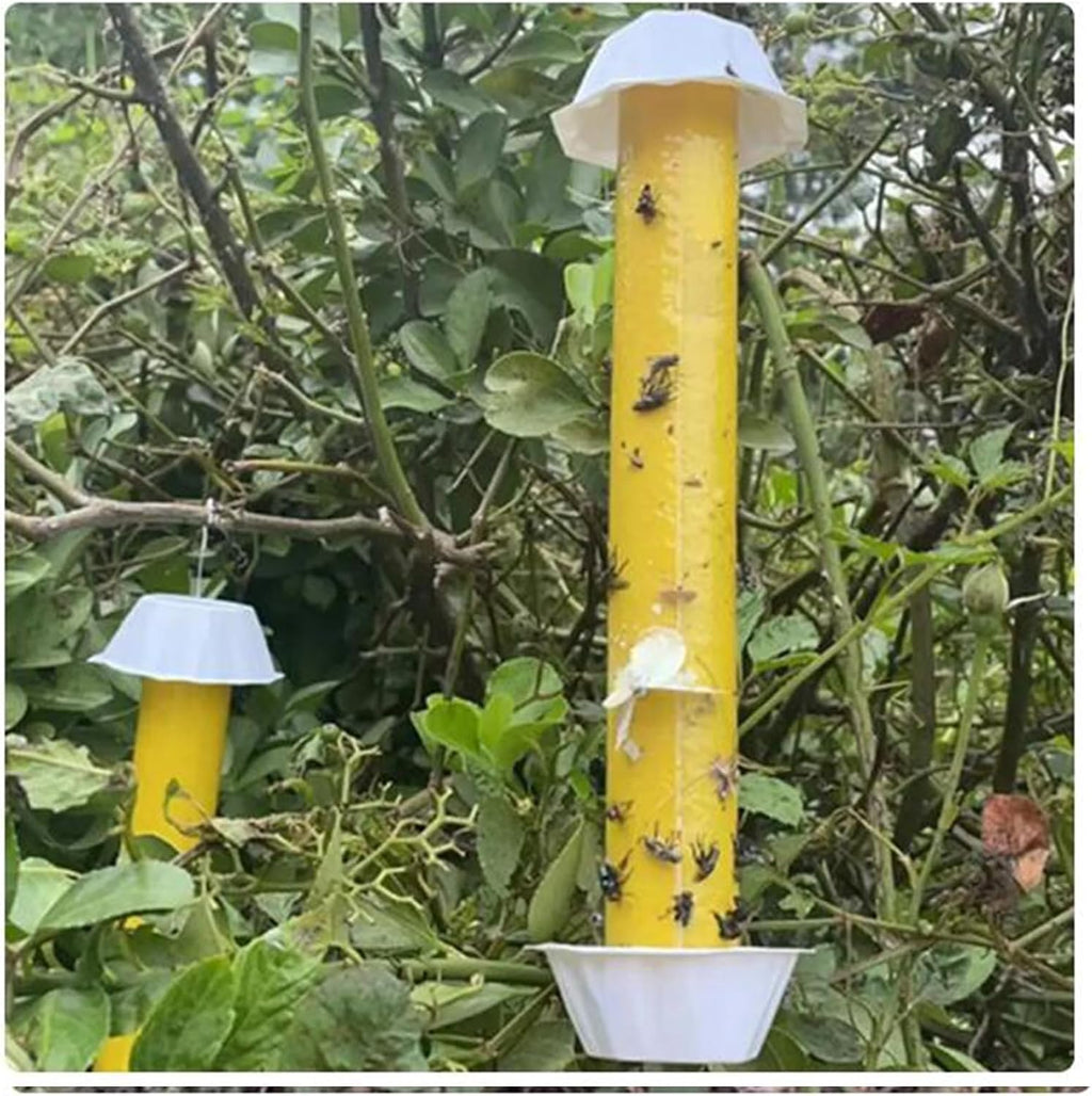Fly Stick Sticky Fly Traps for Indoors and Outdoor Wasp Traps - Effective Pest Control 4 Pack