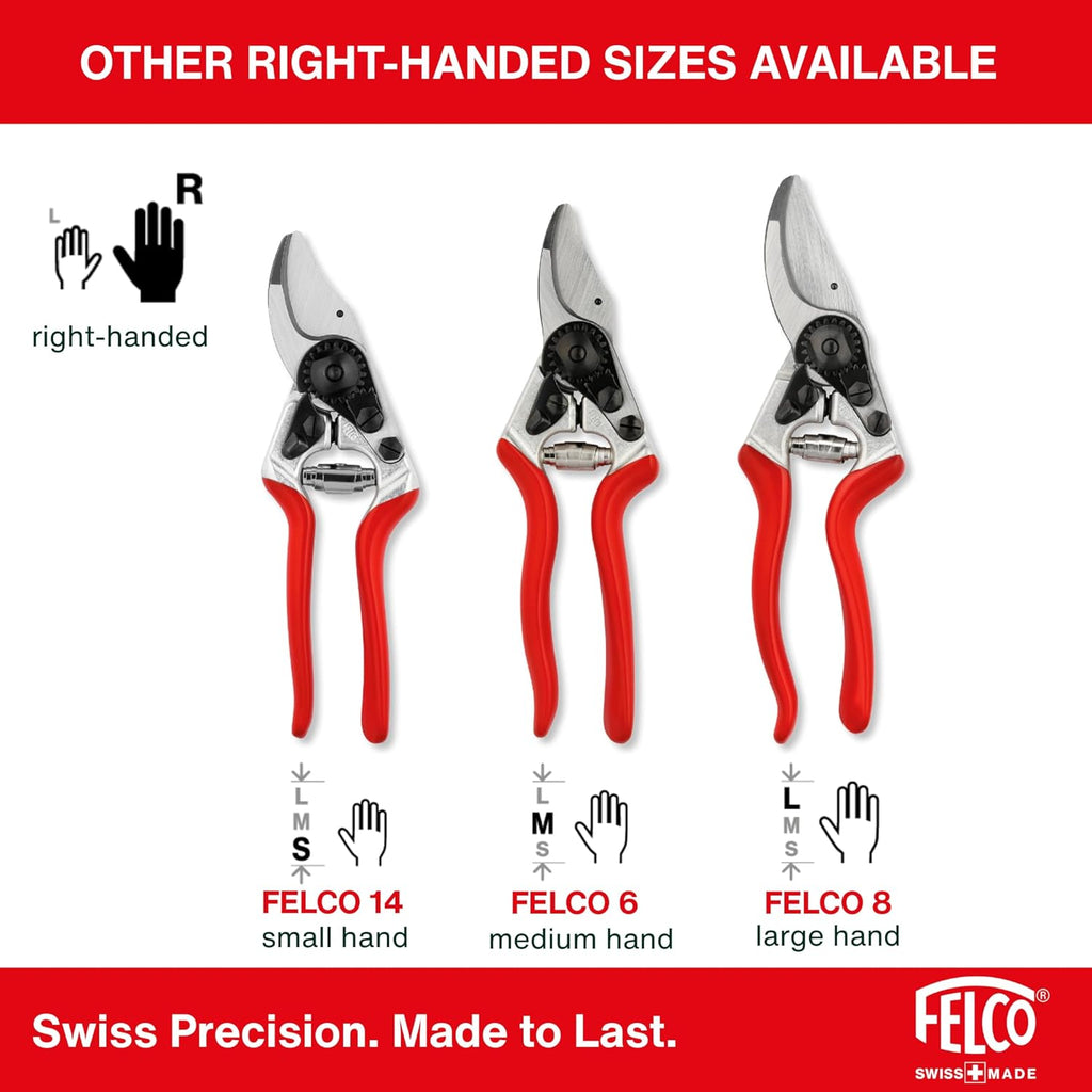 Felco F2 Pruning Shears – 9.25" Swiss-Made Garden Clippers for Professional Pruning | Hand Pruners for Gardening