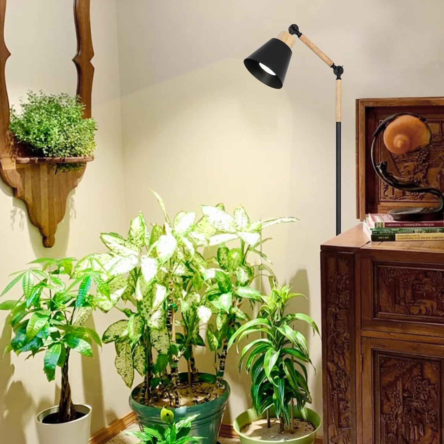 HMVPL Grow Lights for Indoor Plants Full Spectrum, Plant Lights for Indoor Growing with 20W COB Grow Light Blub