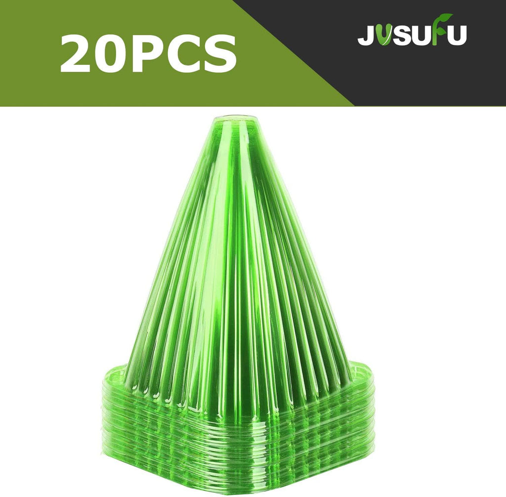 Garden Cloches for Plants, 20 Pack Plant Covers | Reusable Plant Bell Cover Protects Plants from Birds, Frost,Snails