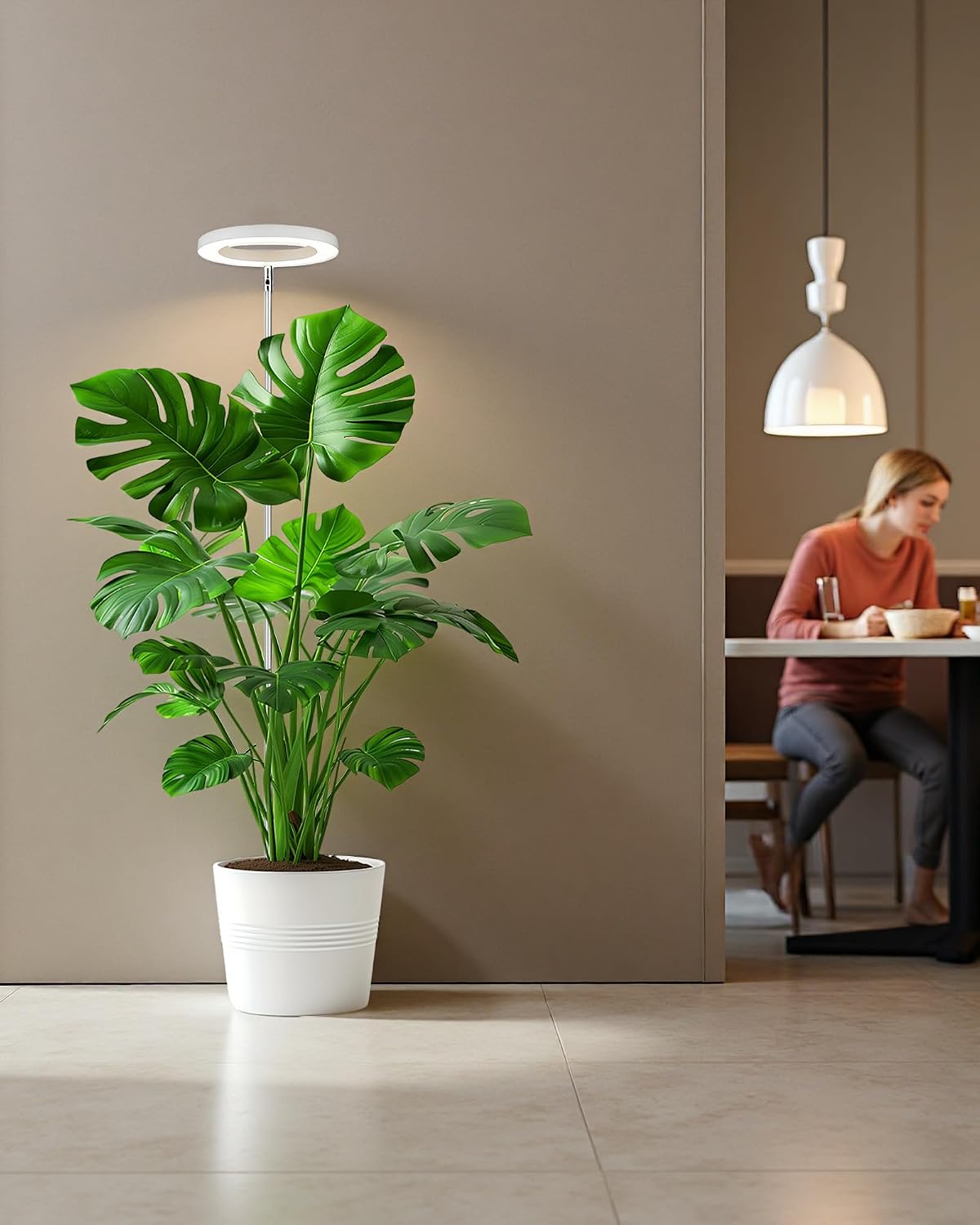 Plant Grow Light,yadoker LED Growing Light Full Spectrum for Indoor Plants,Height Adjustable, Automatic Timer, 5V Low