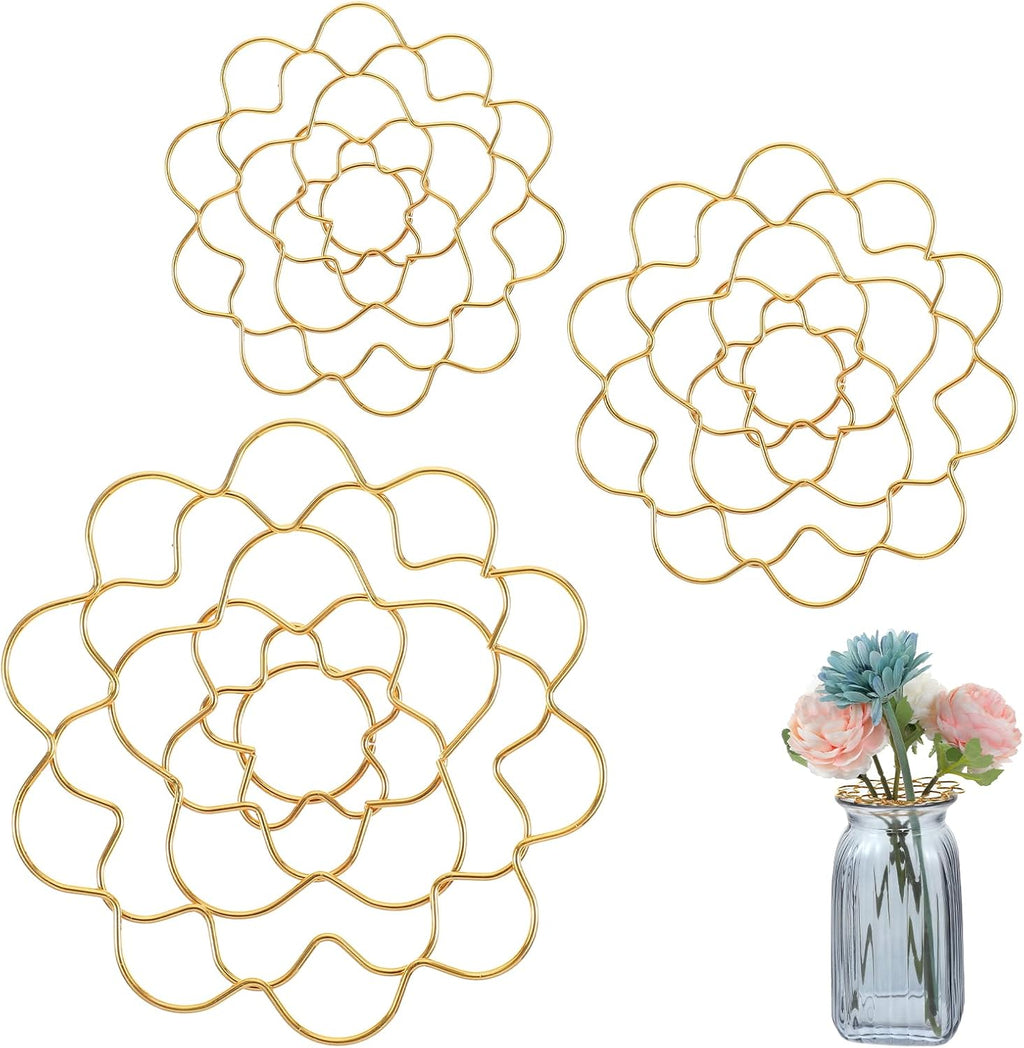 Classicseali 3pcs Flower Grid,4/5/6 in Flower Wire for Vase