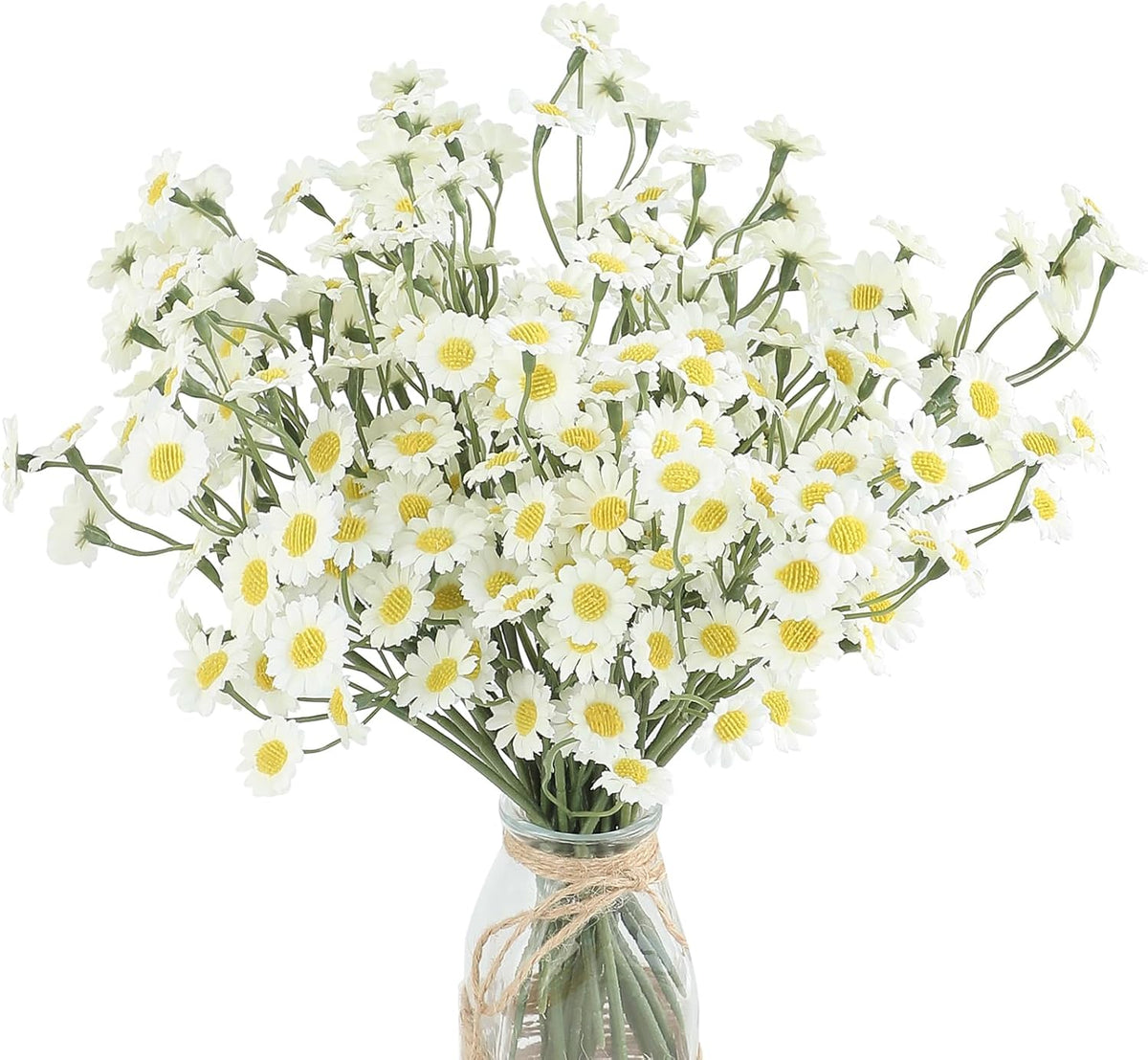 Layhit 4 Pack Large Size Boho Dried Flowers 15-17 Inch, Babysbreath