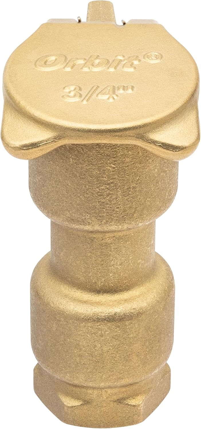 Orbit 51029 Brass Quick Coupler Sprinkler Valve, 3/4 in FPT, Underground Irrigation