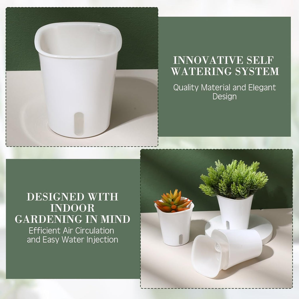 20 Pcs 3 Inch Self Watering Planters with Water Level Indicator