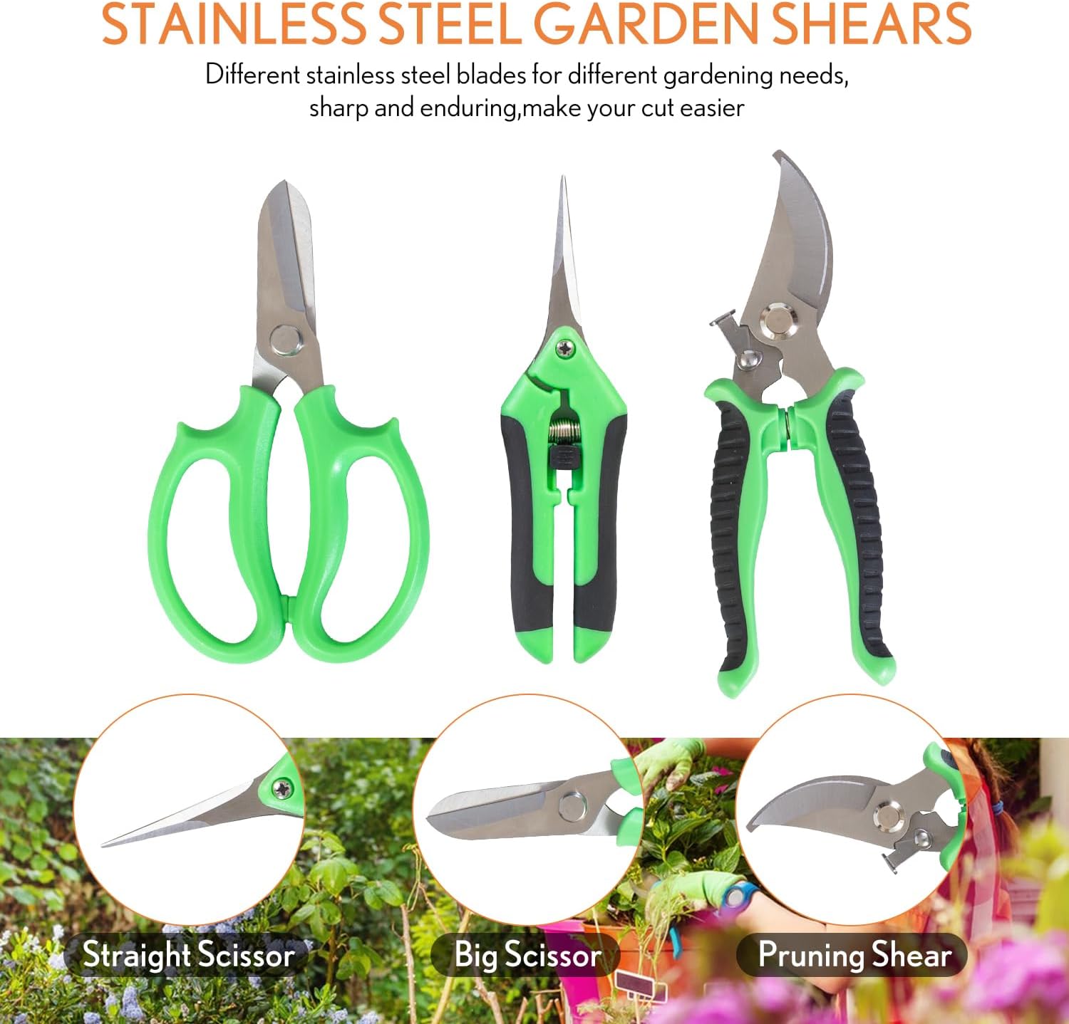 Bonsai Tools Kit 20 Pcs Garden Tools Set for Starters, Gardening Gifts for Women Men Includes Bonsai Wire Kit, Plant
