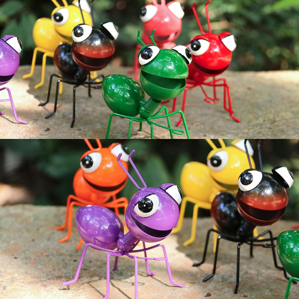 Cruis Cuka Metal Yard Art Garden Decor for Outside Cute Ants Yard Decorations Outdoor Lawn Ornaments Backyard Gifts for
