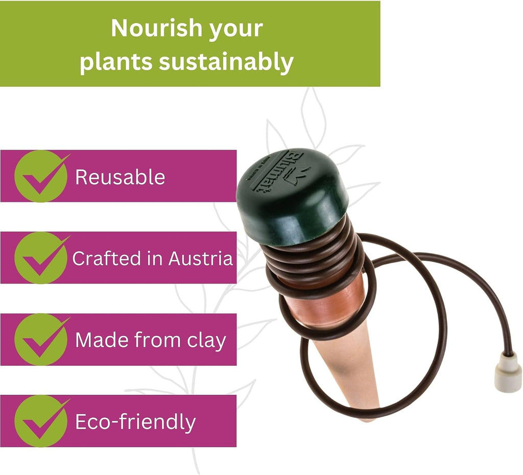 Blumat Classic Self-Watering Stakes - Prevents Overwatering and Underwatering for Healthy Growth While You are Away