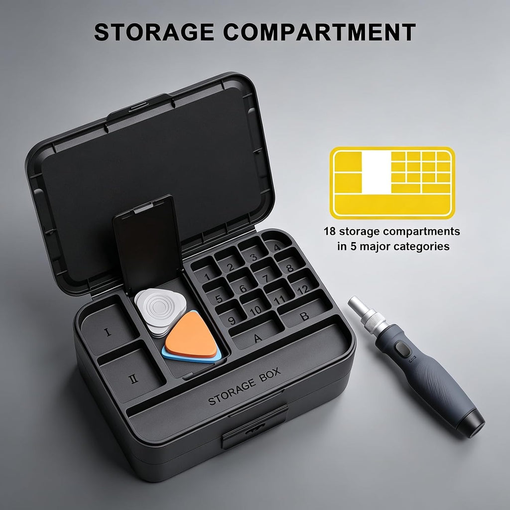 Succulent 132-in-1 Mini Precision Screwdriver Set, Color-Coded Manual Magnetic Tool Set, 132 Repair Accessories for