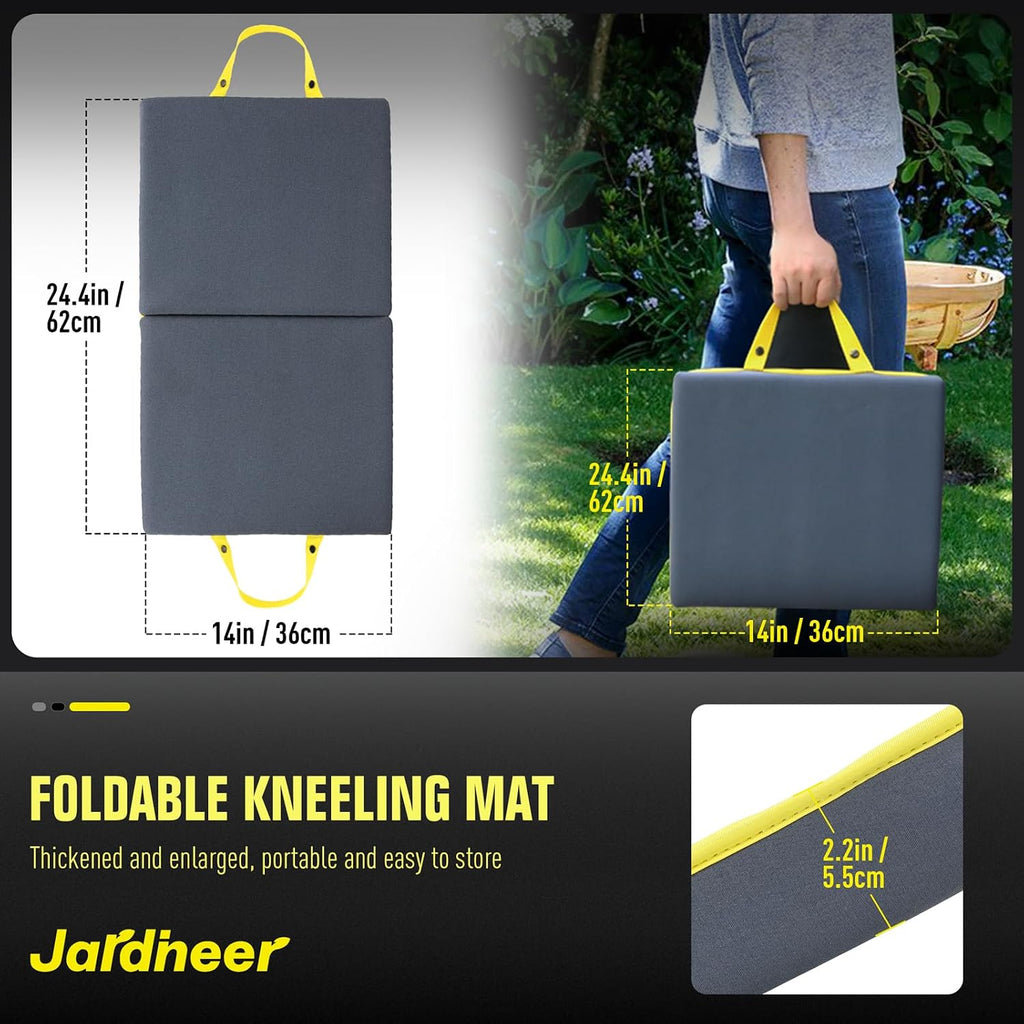 Kneeling Pad for Gardening & Extra Thick Knee Pad – Soft Foam Knee Cushion with Waterproof Cover – Large 24x13 Inch