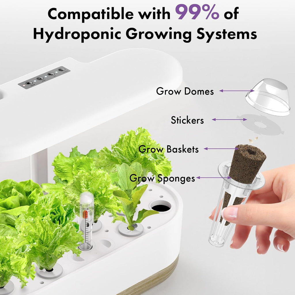 LYKOCLEAN Salad Romaine Lettuce Seed Pods for AeroGarden,Ahopegarden, iDOO Hydroponics Growing System,350 Seeds+