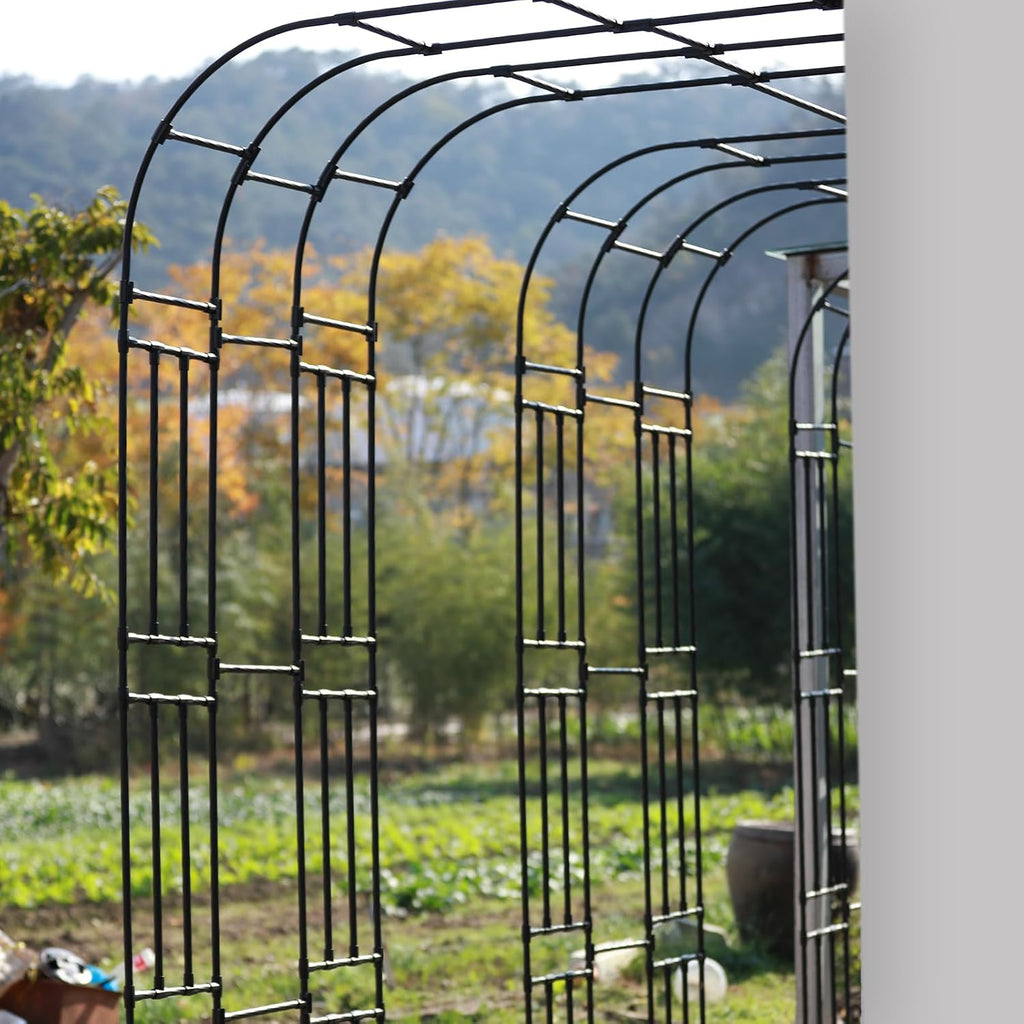 Half Arch Trellis - Garden Arch Trellis Size: 24in(L)*94.5in(H) | Garden Arch Arbor Trellis for Climbing Plants Outdoor