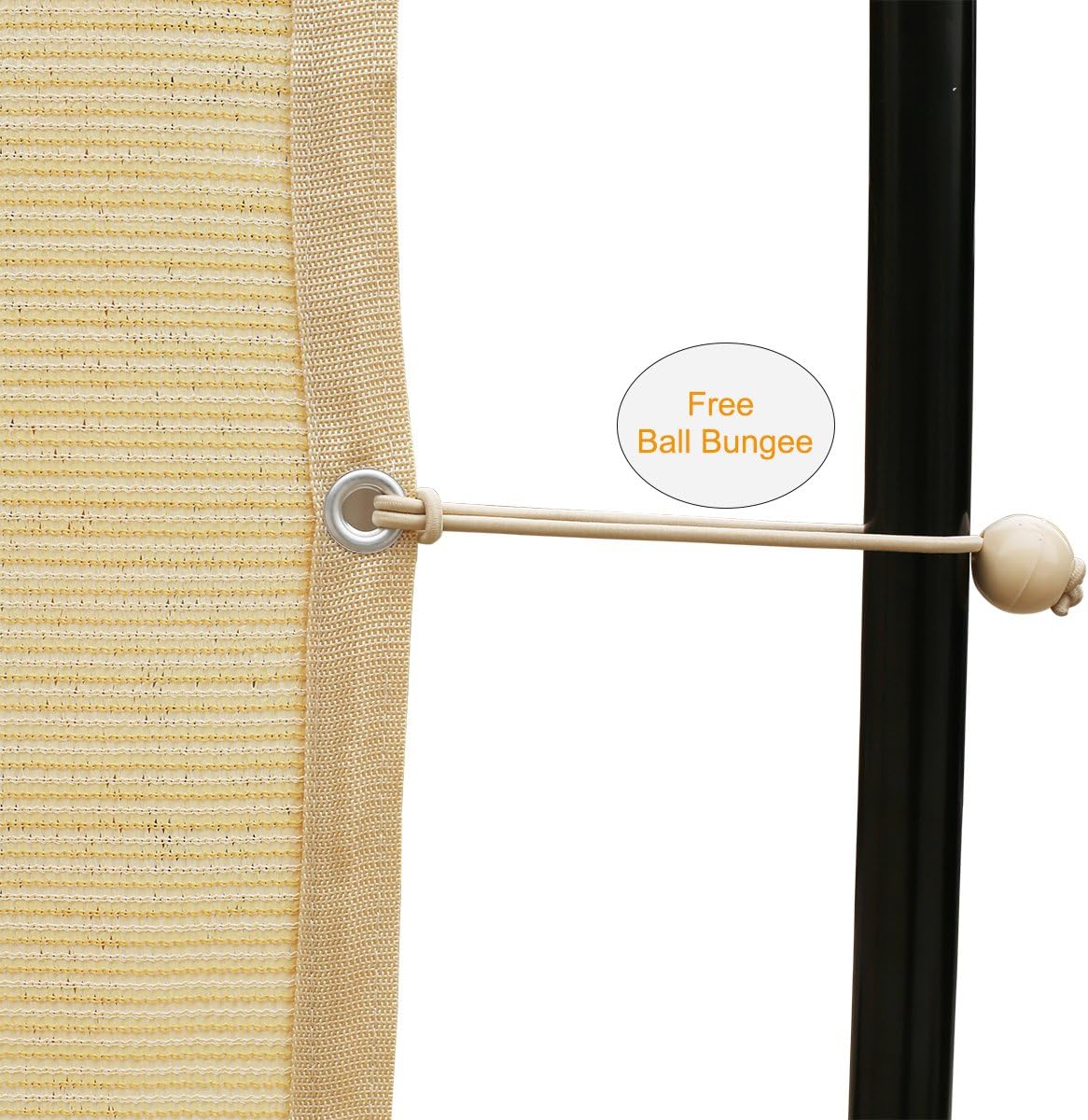Shatex 90% Shade Fabric 6X 16ft Sun Shade Cloth Taped Edge with Grommets Sun-Block Mesh Shade for Pergola Cover Canopy