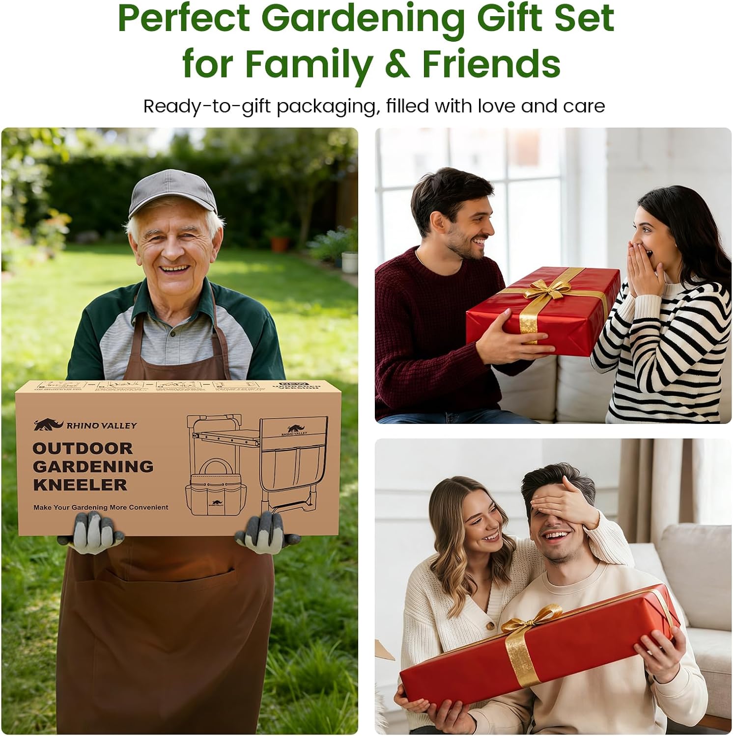 Garden Kneeler and Seat Foldable Gardening Stool Foldable Gardening Bench | Heavy Duty 2 in 4 Gardening Stool with Tool