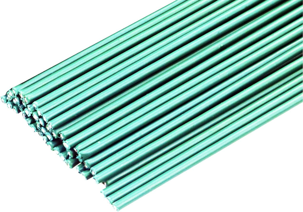 2 Gauge Dark Green Floral Stem Wire 50 PCS DIY Bouquet Stem Wreath Making