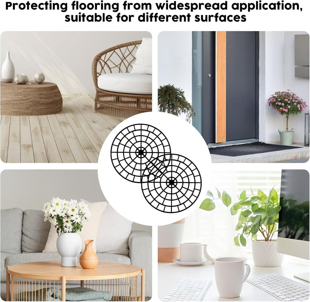 10 PCS Plant Riser for Pots In/Outdoor, Patio & Deck Floor Protector Flower Plant Stands 12 inch Adjustable Pot Risers