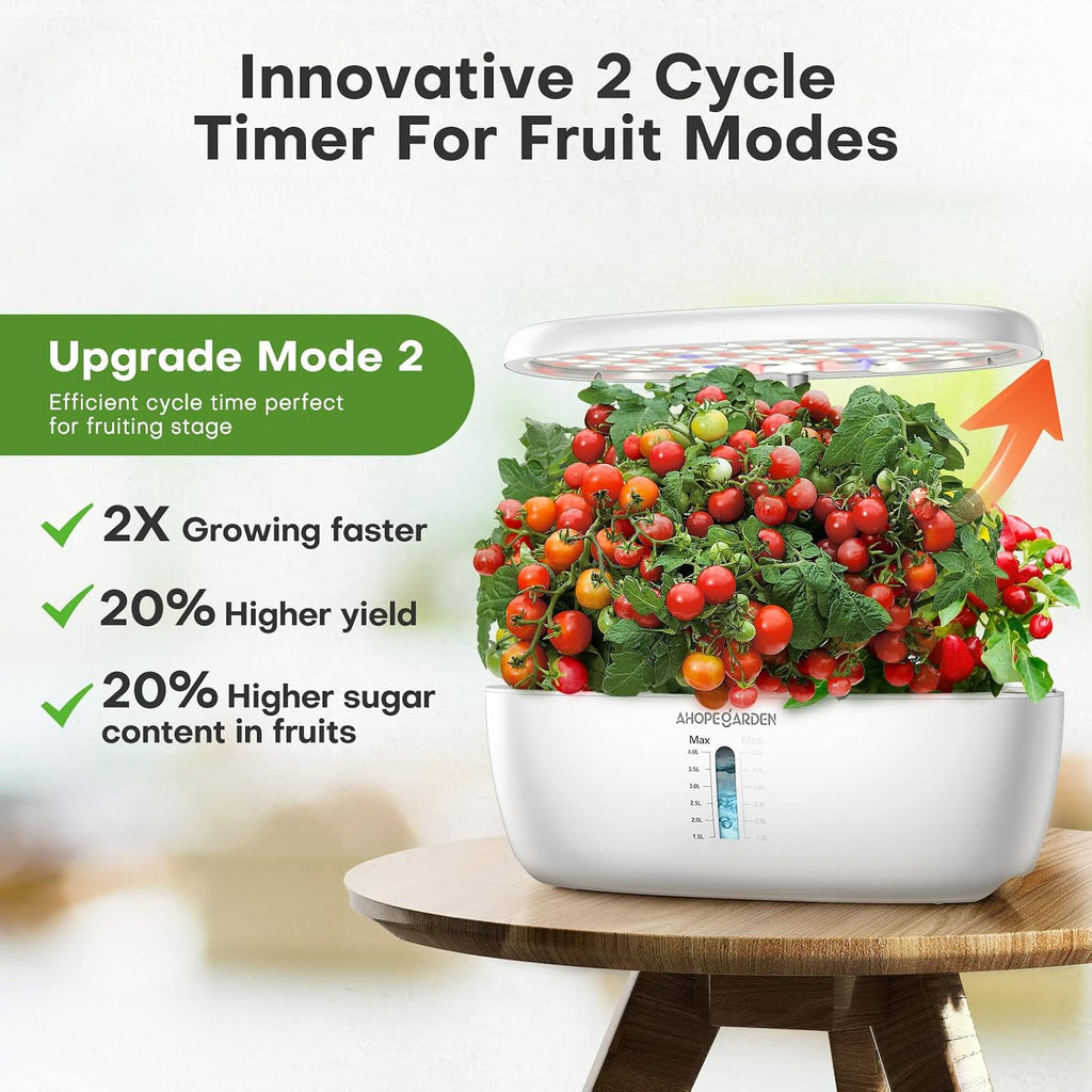 12 Pods Indoor Garden Hydroponics Growing System Kit with LED | Plant Germination Kit, Tabletop Herb Garden with Grow