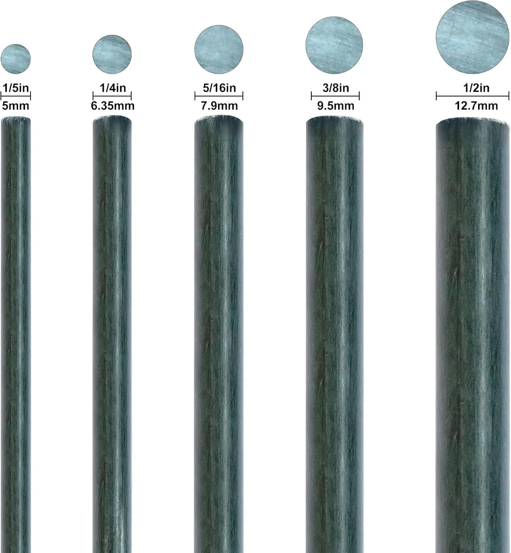 Garden Stakes 6-Ft for Climbing Plants Supports Pole 20 Pack Rust-Free Plant Sticks Fence Post