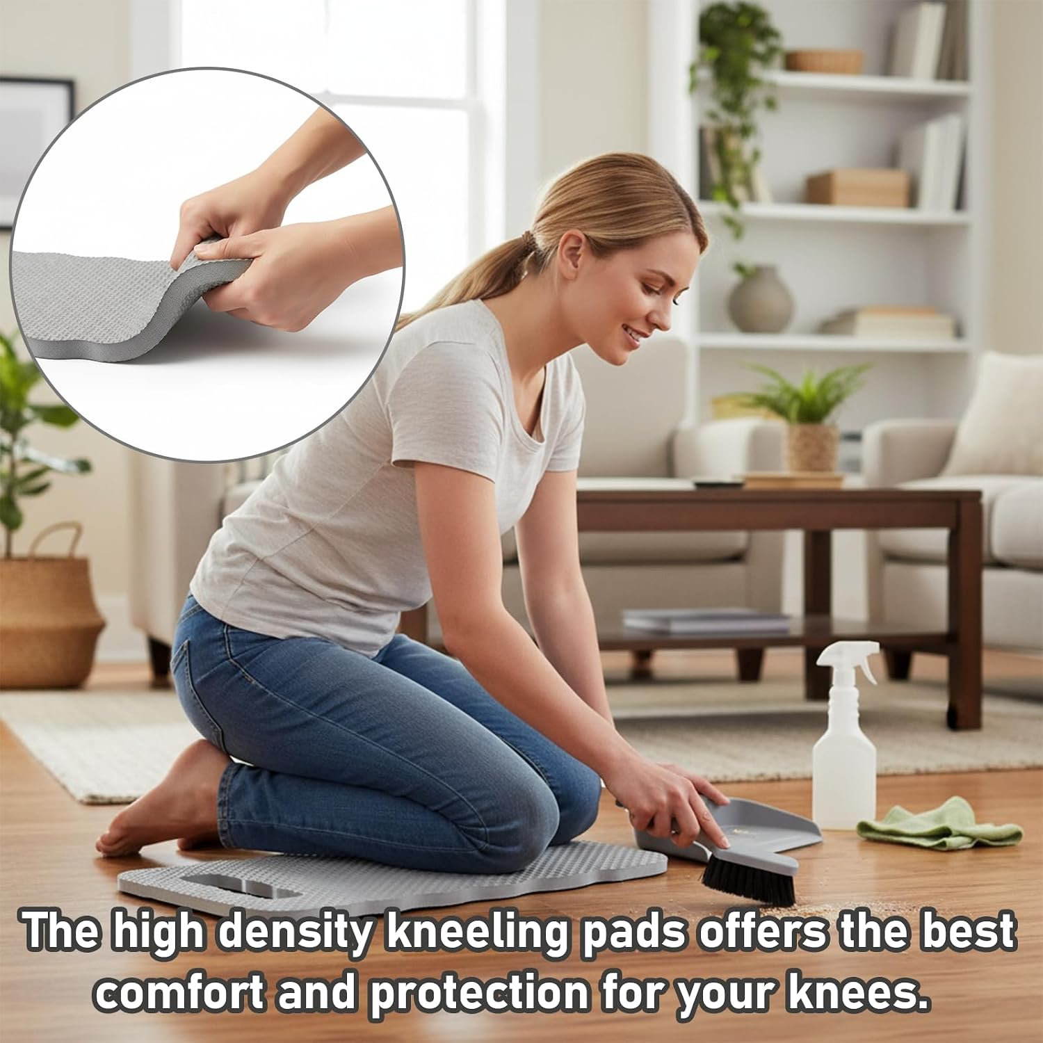 20 Pcs Garden Kneeling Pad, 15.4 x 6.7 Inch, Grey | Waterproof, Comfortable Foam kneeling pad, Stain Resistant, for