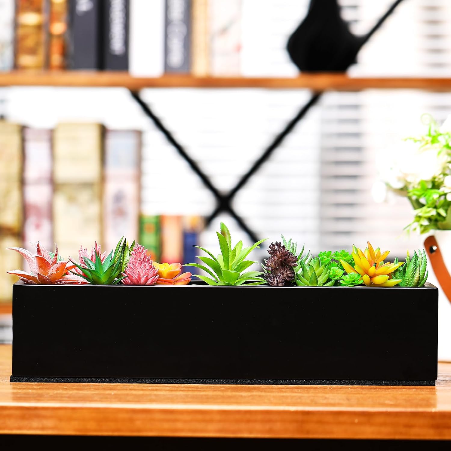 FillTouch Long Rectangular Planter Box | Rectangular Succulent PlanterRectangle Planter IndoorIndoor Window Sill Planter