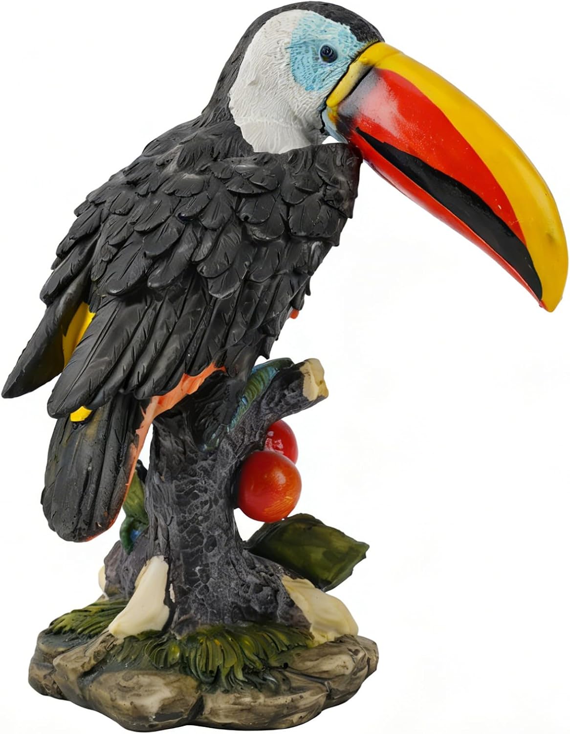 Outdoor Toucan Statue for Garden, Yard & Flower Bed Decor | Weather-Resistant Resin, Toucan Figurine Adds Farmhouse