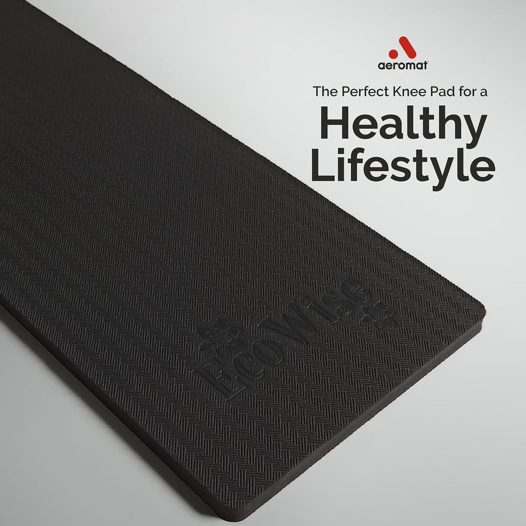 Ecowise Yoga Knee Pad Cushion – 5/8 inch Extra Thick Foam Pad for Yoga, Pilates and Exercise, Comfortable Kneeling Pad