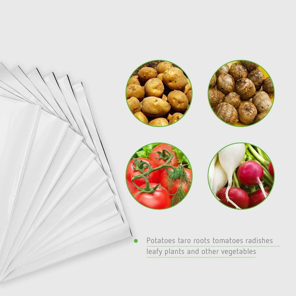 25-Pack 5 Gallon Grow Bags for Plants, Black-and-White Panda Film Containers Thick Plastic Bag for Potting Seedlings