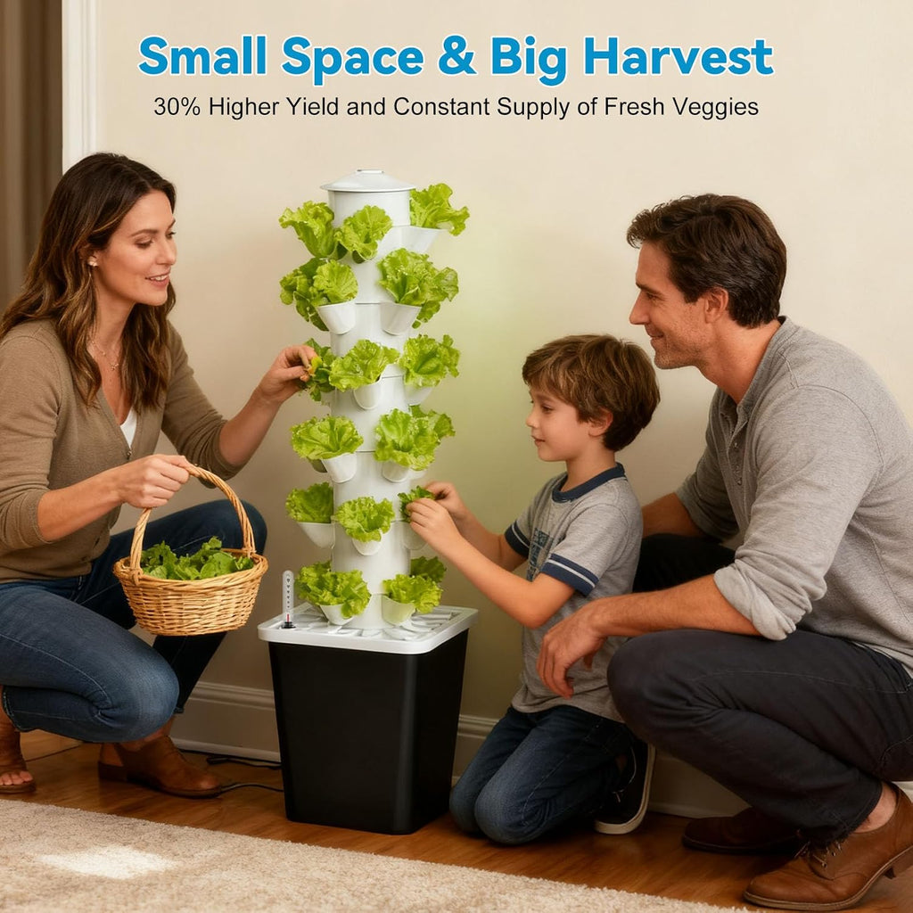 JESLED 6 Tiers Hydroponics Growing System Kits with LED Grow Lights,Tent | Dual Auto Timers Indoor Vertical Hydroponic